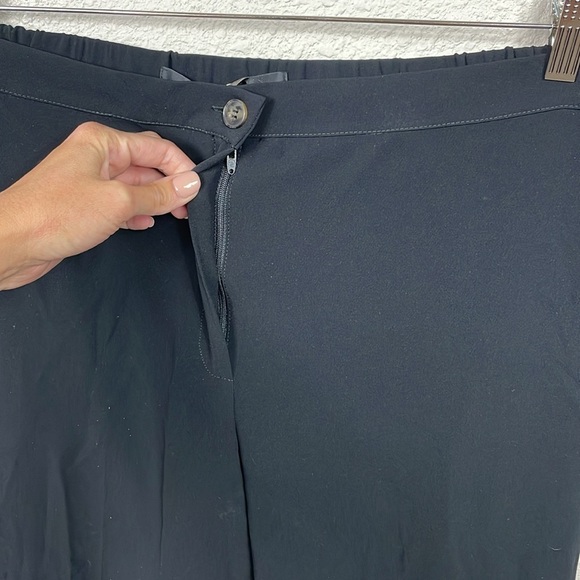 Marina Rinaldi Cady Trousers Black Career Office Pants Stretch Waist Plus Sz 16 - Picture 4 of 12